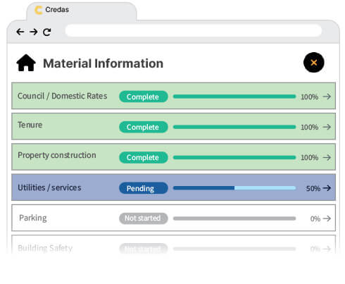 Digital Material Information Forms