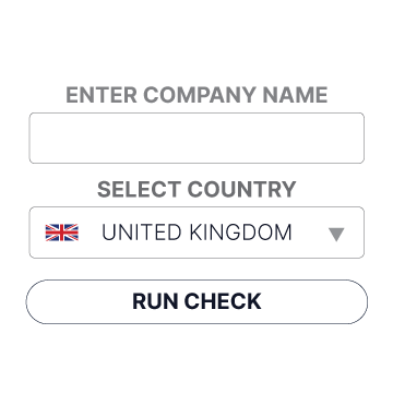 Enter company name - Select Country - Run Check.